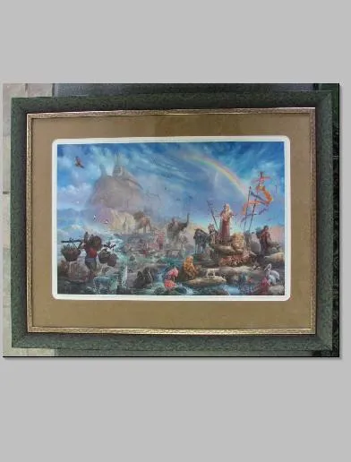 A fine-art print double-matted and framed in an ornate gallery frame at One Price Framing